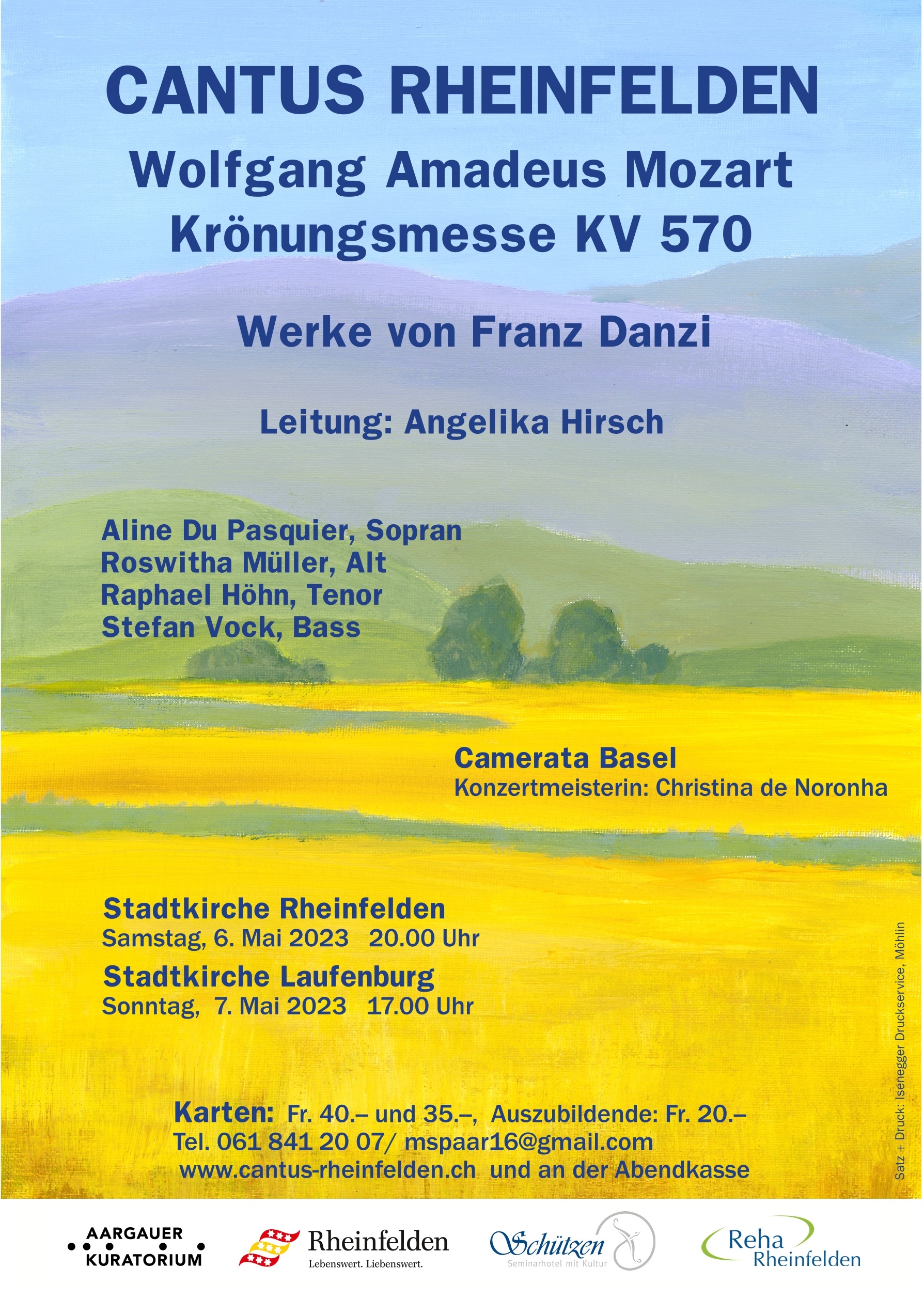 W. A. Mozart Krönungsmesse KV 570, Werke von Danzi